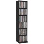 Black plywood CD shelf 21x20x88 cm by vidaXL, CD and DVD storage - Ref: Foro24-800352, Price: 33,05 €, Discount: %