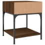 Oak brown engineered wood bedside table 40x41x50 cm by vidaXL, Nightstands - Ref: Foro24-825881, Price: 35,03 €, Discount: %