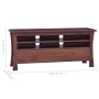 Klassischer brauner TV-Schrank aus massivem Mahagoniholz 100x30x45 cm von vidaXL, TV-Möbel - Ref: Foro24-288304, Preis: 176,8...