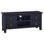 Mueble para TV madera maciza de caoba negro café 100x30x45 cm de vidaXL, Muebles TV - Ref: Foro24-288302, Precio: 182,29 €, D...