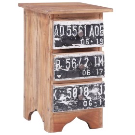 Mesita de noche de madera maciza reciclada 30x30x51 cm de vidaXL, Mesitas de noche - Ref: Foro24-283921, Precio: 102,99 €, De...