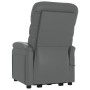 Sillón elevable cuero sintético gris de vidaXL, Sillones - Ref: Foro24-3120401, Precio: 424,01 €, Descuento: %