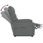 Sillón elevable cuero sintético gris de vidaXL, Sillones - Ref: Foro24-3120401, Precio: 424,01 €, Descuento: %