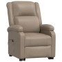 Sillón elevable cuero sintético color capuchino de vidaXL, Sillones - Ref: Foro24-3110870, Precio: 375,69 €, Descuento: %