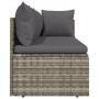 3-teiliges Gartenmöbel-Set und graue synthetische Rattankissen von vidaXL, Outdoor-Sofas - Ref: Foro24-318678, Preis: 305,02 ...