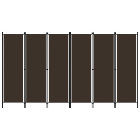 6-panel brown room divider screen 300x180 cm by vidaXL, Room dividers - Ref: Foro24-320728, Price: 58,62 €, Discount: %