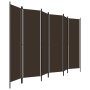 6-panel brown room divider screen 300x180 cm by vidaXL, Room dividers - Ref: Foro24-320728, Price: 58,62 €, Discount: %