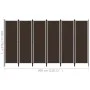 6-teiliger brauner Raumteiler 300x180 cm von vidaXL, Raumteiler - Ref: Foro24-320728, Preis: 55,15 €, Rabatt: %
