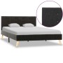 Estructura de cama de tela gris oscuro 120x200 cm de vidaXL, Camas y somieres - Ref: Foro24-284812, Precio: 199,17 €, Descuen...