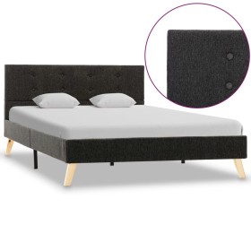 Dark gray fabric bed frame 120x200 cm by vidaXL, Beds and slatted bases - Ref: Foro24-284812, Price: 199,99 €, Discount: %