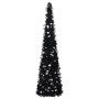 Árbol de Navidad artificial plegable PET negro 180 cm de vidaXL, Arboles de navidad - Ref: Foro24-320987, Precio: 40,96 €, De...