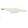 Toldo de carrete manual color crema 450x300 cm de vidaXL, Toldos - Ref: Foro24-3052678, Precio: 721,99 €, Descuento: %