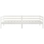 Sofá cama madera maciza de pino blanco 90x200 cm de vidaXL, Camas y somieres - Ref: Foro24-833076, Precio: 84,89 €, Descuento: %