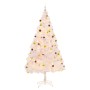 Árbol de Navidad artificial con bolas y luces LED blanco 210 cm de vidaXL, Arboles de navidad - Ref: Foro24-321504, Precio: 5...