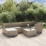 7-piece garden furniture set and gray synthetic rattan cushions by vidaXL, Garden sets - Ref: Foro24-3157384, Price: 637,89 €...