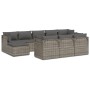 Set de muebles de jardín 10 pzas y cojines ratán sintético gris de vidaXL, Conjuntos de jardín - Ref: Foro24-3157361, Precio:...