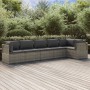 6-piece garden furniture set and gray synthetic rattan cushions by vidaXL, Garden sets - Ref: Foro24-3157399, Price: 589,99 €...