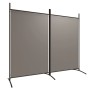 Biombo divisor de 2 paneles de tela gris antracita 175x180 cm de vidaXL, Divisores de ambientes - Ref: Foro24-350260, Precio:...