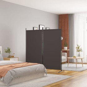 Divider screen with 2 brown fabric panels 175x180 cm by vidaXL, Room dividers - Ref: Foro24-350259, Price: 45,53 €, Discount: %