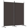 Divider screen with 2 brown fabric panels 175x180 cm by vidaXL, Room dividers - Ref: Foro24-350259, Price: 45,53 €, Discount: %