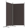 Divider screen with 2 brown fabric panels 175x180 cm by vidaXL, Room dividers - Ref: Foro24-350259, Price: 45,53 €, Discount: %