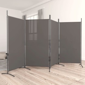 Four-panel room divider in anthracite gray fabric, 346x180 cm. by vidaXL, Room dividers - Ref: Foro24-350264, Price: 56,07 €,...