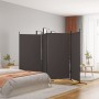 Divider screen with 4 brown fabric panels 346x180 cm by vidaXL, Room dividers - Ref: Foro24-350263, Price: 68,04 €, Discount: %