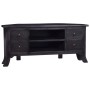 Solid mahogany wood TV cabinet light black coffee 100x40x45 cm by vidaXL, TV Furniture - Ref: Foro24-337869, Price: 181,19 €,...