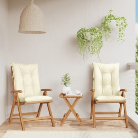 Reclining garden chairs and cushions 2 pcs solid teak wood by vidaXL, Garden chairs - Ref: Foro24-3196450, Price: 278,95 €, D...