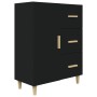 Aparador de madera de ingeniería negro 69,5x34x90 cm de vidaXL, Aparadores - Ref: Foro24-812169, Precio: 92,38 €, Descuento: %