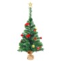 Árbol de Navidad preiluminado con luces y bolas verde 64 cm de vidaXL, Arboles de navidad - Ref: Foro24-321505, Precio: 31,62...