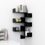 Corner shelves engineered wood wall black 40x40x50 cm by vidaXL, Shelves and shelves - Ref: Foro24-807226, Price: 28,00 €, Di...