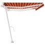 Automatic awning LED wind sensor orange brown 600x350 cm by vidaXL, Awnings - Ref: Foro24-3069695, Price: 903,75 €, Discount: %