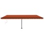 Automatic awning LED wind sensor orange brown 600x350 cm by vidaXL, Awnings - Ref: Foro24-3069895, Price: 1,00 €, Discount: %