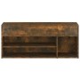 Smoked oak plywood shoe bench 105x30x45 cm by vidaXL, Shoe racks and shoe organizers - Ref: Foro24-816056, Price: 55,31 €, Di...