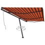 Toldo de pie automático naranja y marrón 600x350 cm de vidaXL, Toldos - Ref: Foro24-3069890, Precio: 883,05 €, Descuento: %