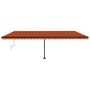 Toldo de pie automático naranja y marrón 600x350 cm de vidaXL, Toldos - Ref: Foro24-3069890, Precio: 883,05 €, Descuento: %