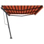 Toldo de pie automático naranja y marrón 600x350 cm de vidaXL, Toldos - Ref: Foro24-3069890, Precio: 883,05 €, Descuento: %