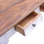 Weißer Schreibtisch aus recyceltem Holz mit Schubladen 117x57x75 cm von vidaXL, Schreibtische - Ref: Foro24-283908, Preis: 25...