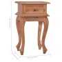 Mesita de noche madera maciza de caoba 35x30x60 cm de vidaXL, Mesitas de noche - Ref: Foro24-288818, Precio: 72,99 €, Descuen...