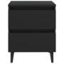 Mesita de noche madera contrachapada negro 40x35x50 cm de vidaXL, Mesitas de noche - Ref: Foro24-805871, Precio: 61,07 €, Des...