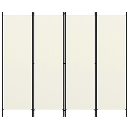 Biombo divisor de 4 paneles blanco 200x180 cm de vidaXL, Divisores de ambientes - Ref: Foro24-320719, Precio: 44,25 €, Descue...