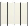 Biombo divisor de 4 paneles blanco 200x180 cm de vidaXL, Divisores de ambientes - Ref: Foro24-320719, Precio: 44,25 €, Descue...