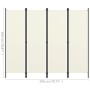 Divider screen with 4 panels white 200x180 cm by vidaXL, Room dividers - Ref: Foro24-320719, Price: 44,25 €, Discount: %