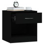 Nightstands 2 units with black drawer by vidaXL, Nightstands - Ref: Foro24-342583, Price: 56,97 €, Discount: %