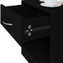 Mesitas de noche 2 unidades con cajón negro de vidaXL, Mesitas de noche - Ref: Foro24-342583, Precio: 57,45 €, Descuento: %