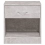 Mesitas de noche 2 unidades con cajón gris hormigón de vidaXL, Mesitas de noche - Ref: Foro24-342584, Precio: 63,55 €, Descue...