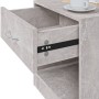 Mesitas de noche 2 unidades con cajón gris hormigón de vidaXL, Mesitas de noche - Ref: Foro24-342584, Precio: 63,55 €, Descue...