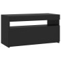 Mueble de TV con luces LED negro 75x35x40 cm de vidaXL, Muebles TV - Ref: Foro24-804393, Precio: 64,51 €, Descuento: %