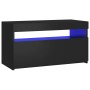 Mueble de TV con luces LED negro 75x35x40 cm de vidaXL, Muebles TV - Ref: Foro24-804393, Precio: 64,51 €, Descuento: %